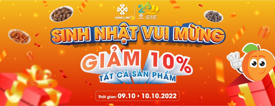 SINH NHẬT HỒNG LAM 26 NĂM - GIẢM GIÁ 10%