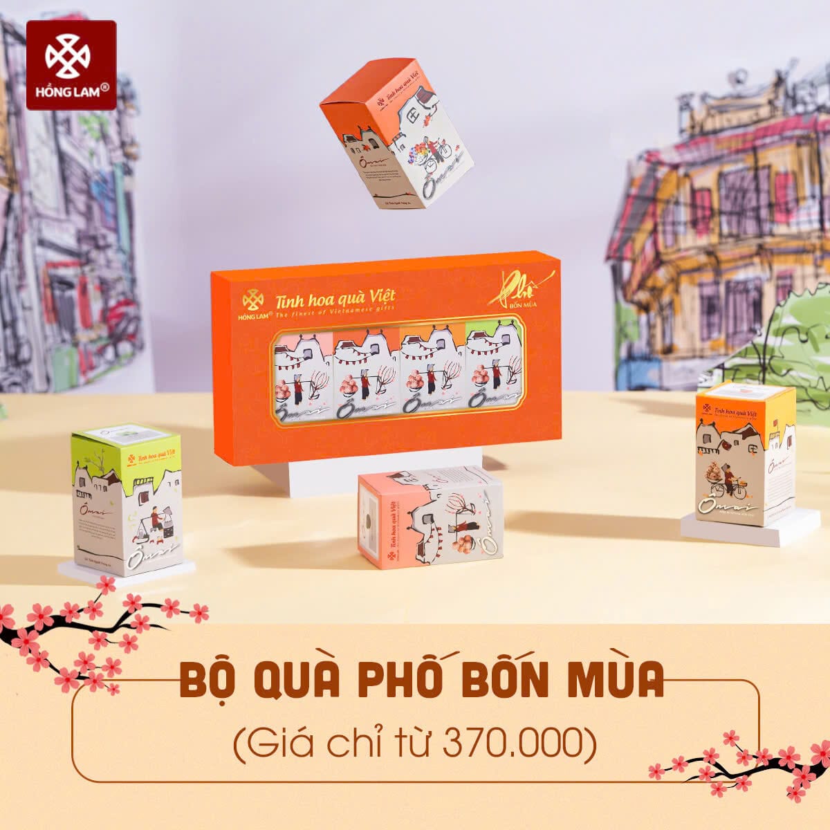 bộ quà tết phố bốn mùa