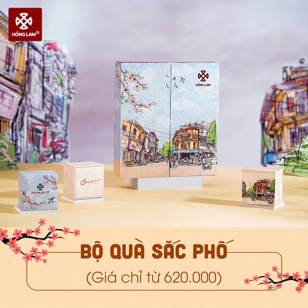 bộ quà tết 2025 sắc phố