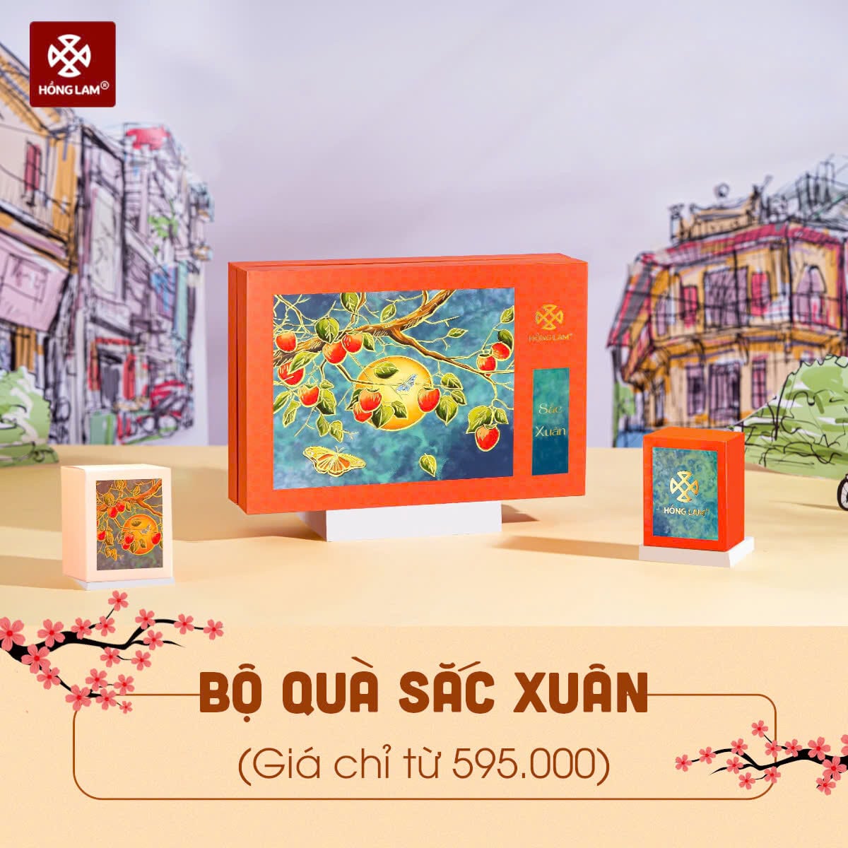 bộ quà tết 2025 sắc xuân