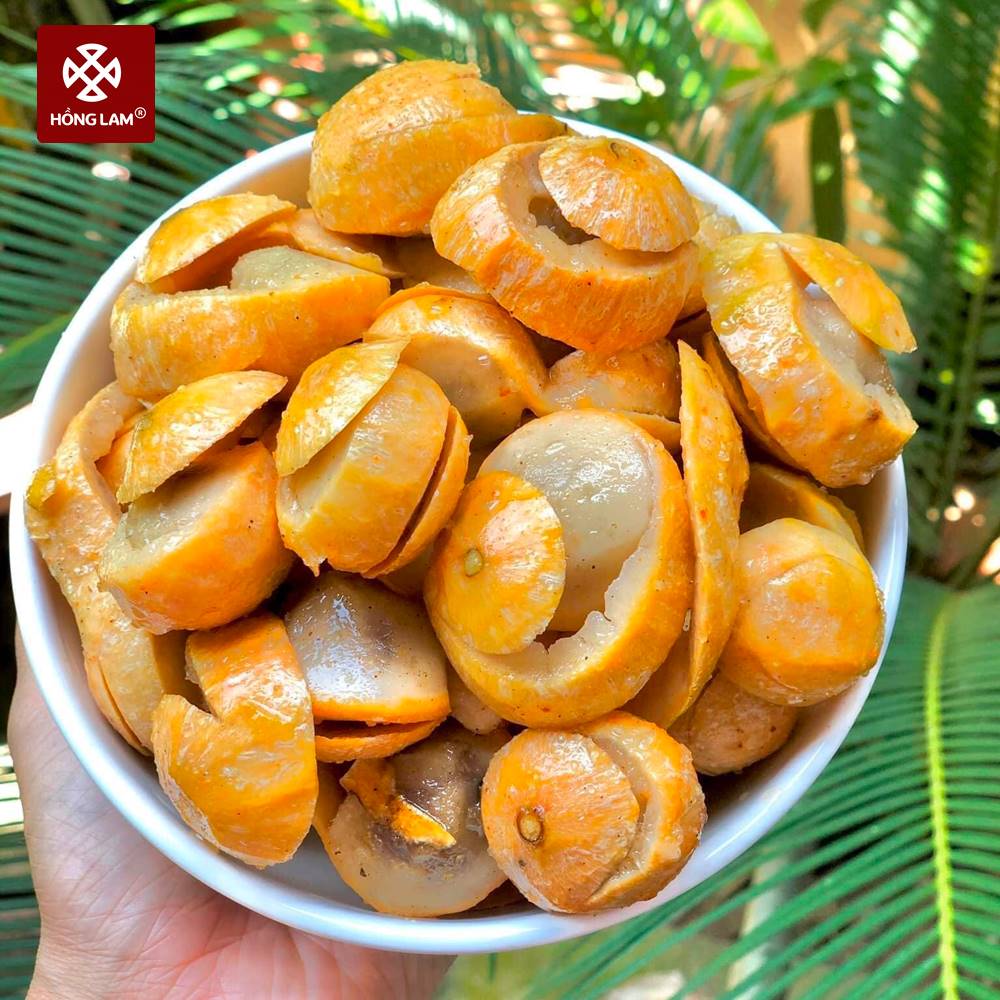 sấu chín gọt vỏ
