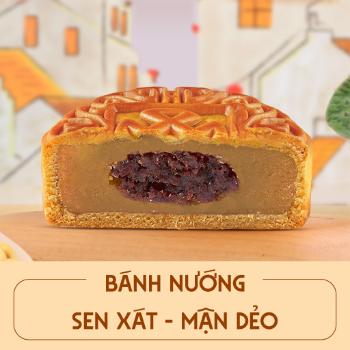 Bánh Trung Thu nhân Sen xát - Mận dẻo