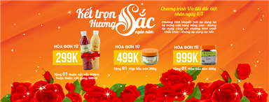 Hồng Lam gửi tặng ưu đãi đặc biệt chào mừng ngày quốc tế phụ nữ 8/3 