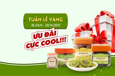 CƠN LỐC QUÀ TẶNG KHI MUA HÀNG TRONG TUẦN LỄ VÀNG 24 - 28/4/2017