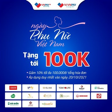 HỒNG LAM x VNPAYQR] DUY NHẤT NGÀY 20/10 - TẶNG TỚI 100K
