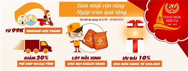Ưu đãi tháng 10: Sinh nhật rộn ràng, ngập tràn quà tặng